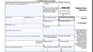 IRS Form 1099-OID Instructions