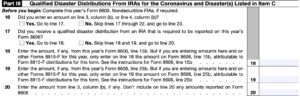 IRS Form 8915-F Instructions - Qualified Disaster Distributions