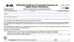 IRS Form W-4P Instructions - Pension &amp; Annuity Tax Withholding