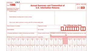 IRS Form 1096 Instructions