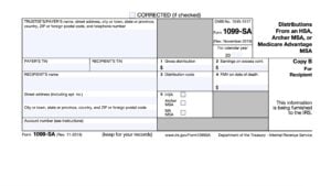 IRS Form 1099-SA Instructions