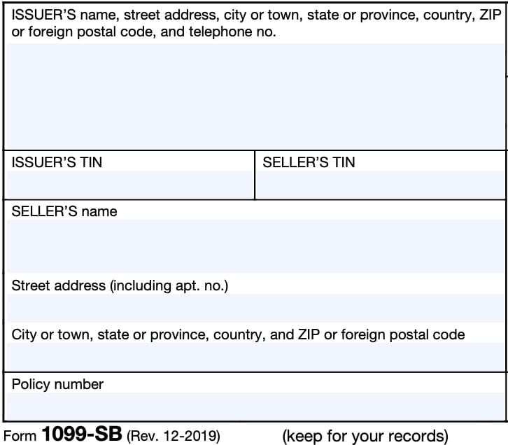 irs form 1099-sb taxpayer information