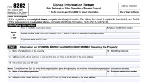 IRS Form 8282 Instructions