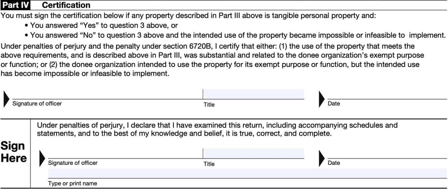 IRS Form 8282 Instructions Donee Information Return