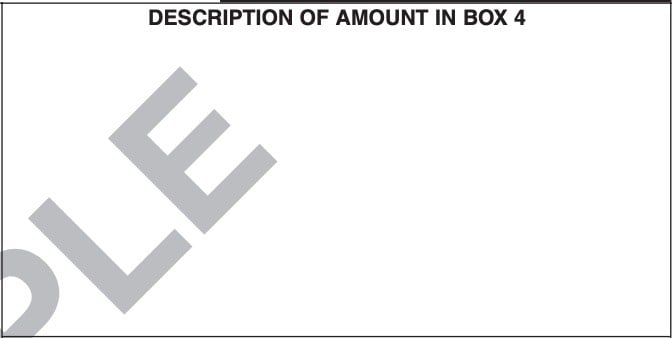 description of the amount in Box 4