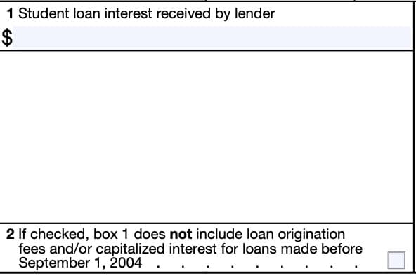 irs form 1098-e, box 1, box 2