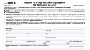 IRS Form 4506-B Instructions