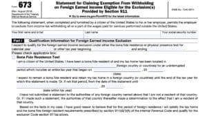 IRS Form 673 Instructions
