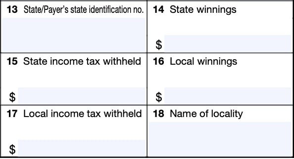irs form w-2g state and local tax information