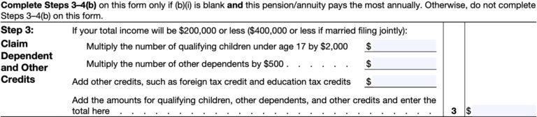 IRS Form W-4P Instructions - Pension &amp; Annuity Tax Withholding