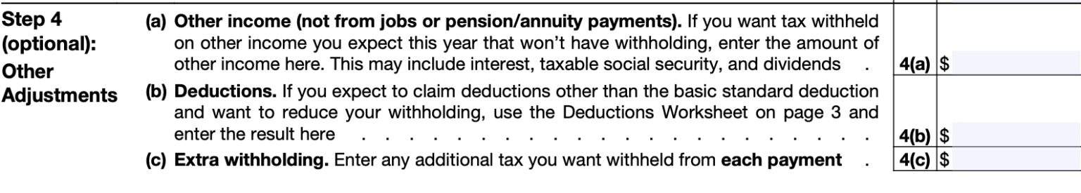 IRS Form W-4P Instructions - Pension &amp; Annuity Tax Withholding