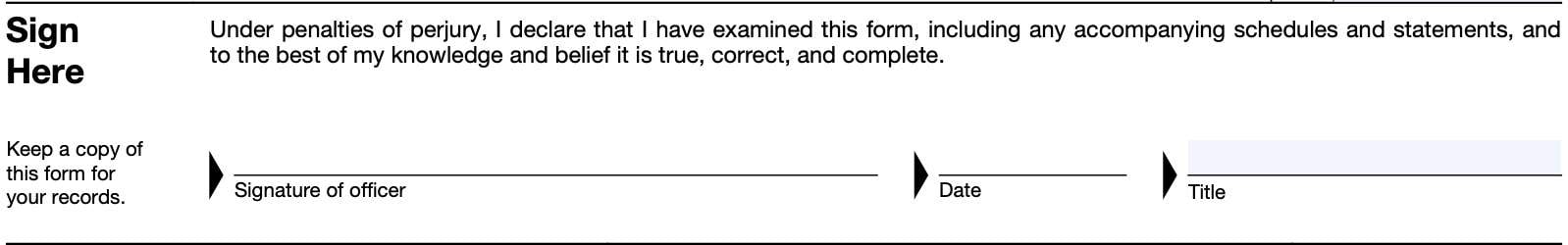 signature field