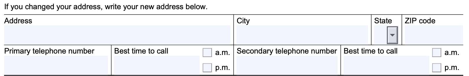 address and phone number