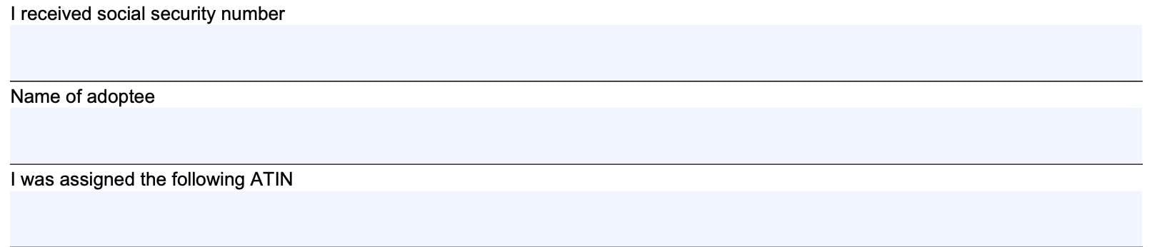 irs form 15100: adoptee information