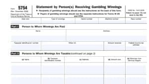 irs form 5754, statement by person(s) receiving gambling winnings