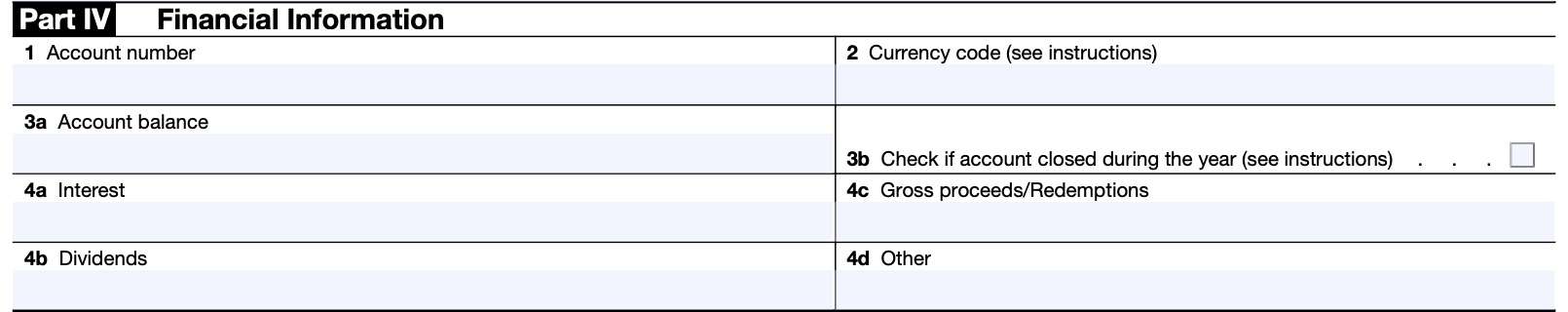 part iv: financial information