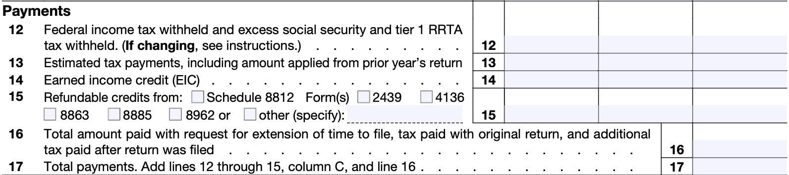 tax payments