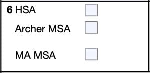 irs form 5498-sa, line 6