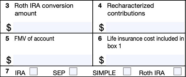 boxes 3 through 7