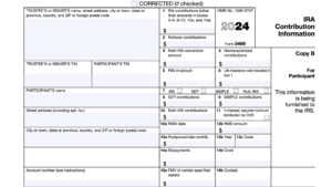 irs form 5498, ira contribution information