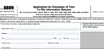 IRS Form 8809 Instructions - Extension for Information Returns