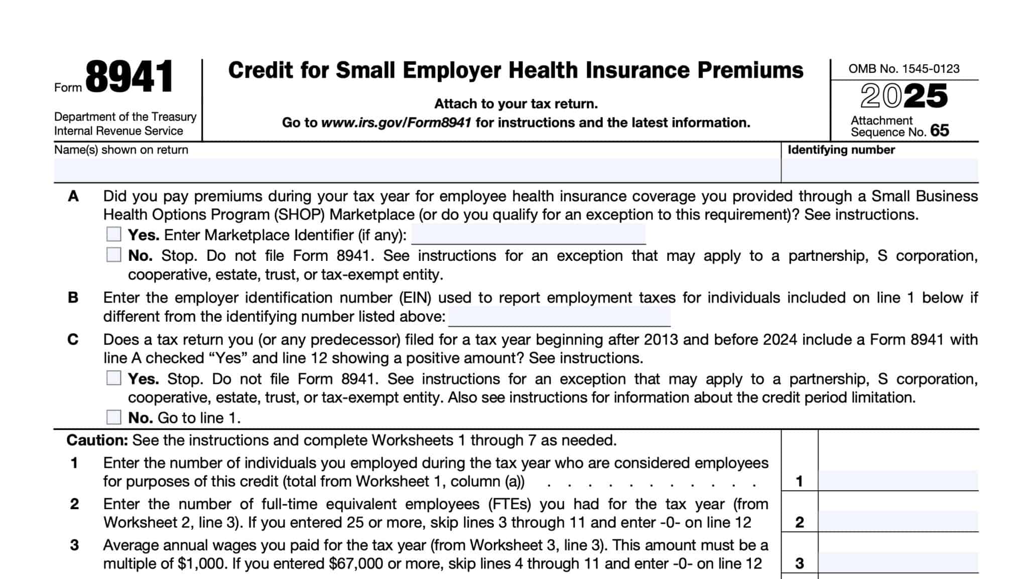 IRS Form 1095-B Instructions - Health Coverage