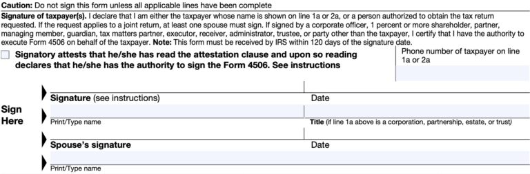 IRS Form 4506 Instructions - Request for Copy of Tax Return