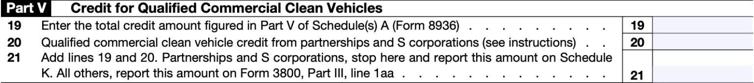 IRS Form 8936 Instructions - Clean Vehicle Credits