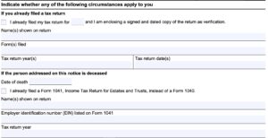 IRS Form 15103 Instructions - Form 1040 Return Discrepancy
