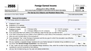 irs form 2555, foreign earned income