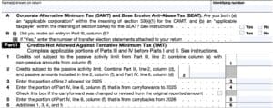 Form 3800 Example IRS Form 3800 Instructions - General Business Credit