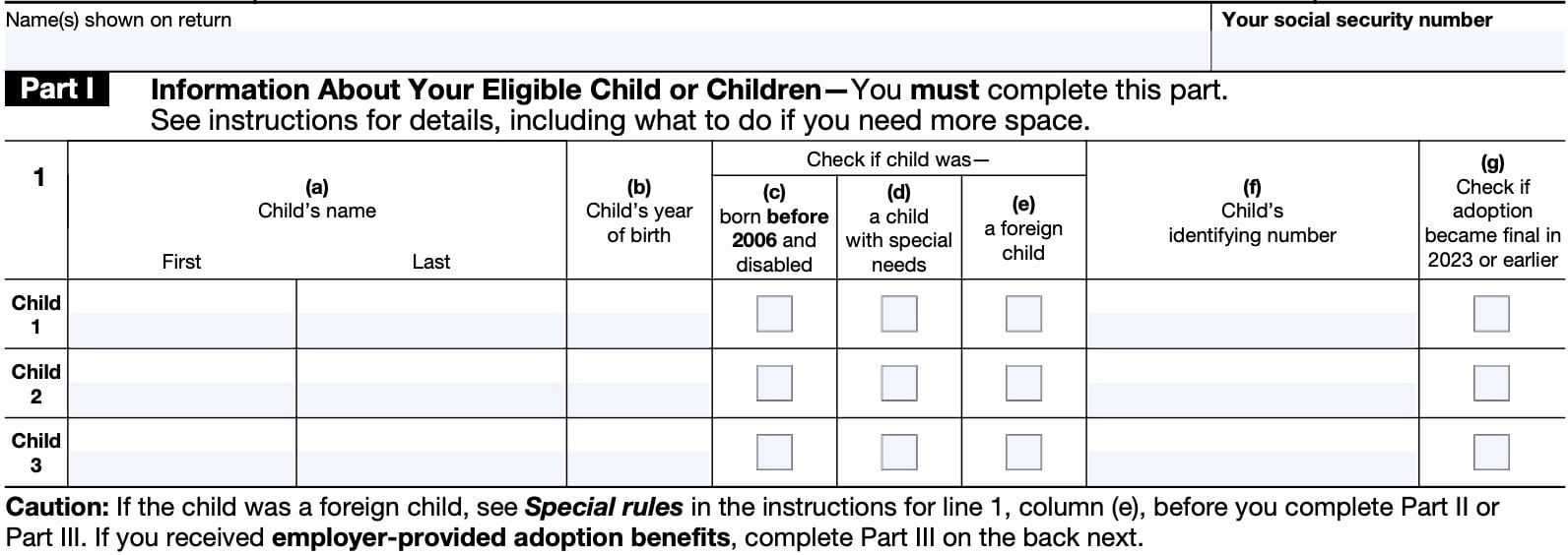 IRS Form 8839 Instructions - Guide to Qualified Adoption