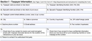 IRS Form 911 Instructions - Taxpayer Advocate Service Assistance