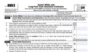 irs form 8853, archer msas and long-term care insurance contracts