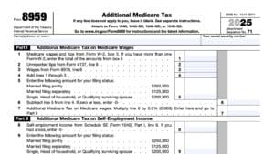 irs form 8959, additional medicare tax