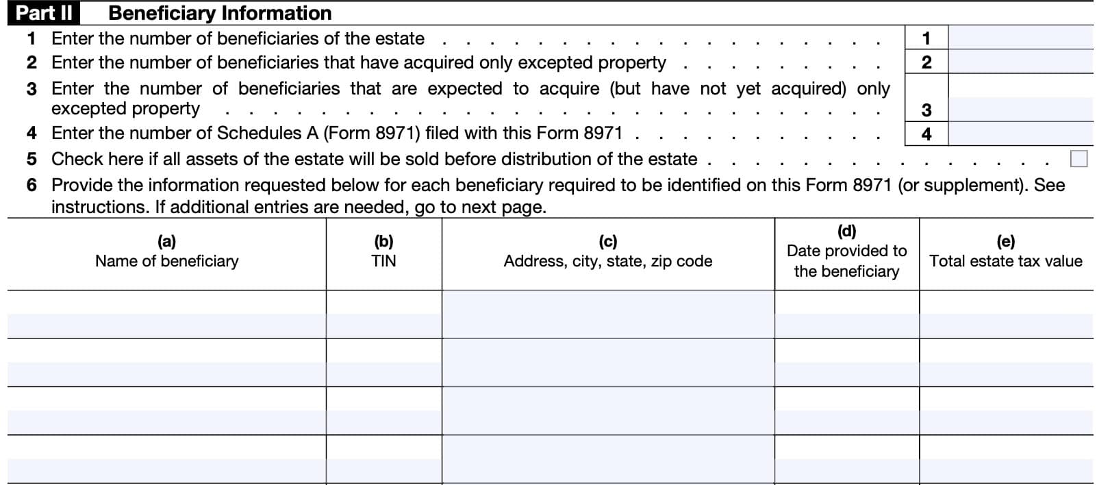 irs form 8971 part 2