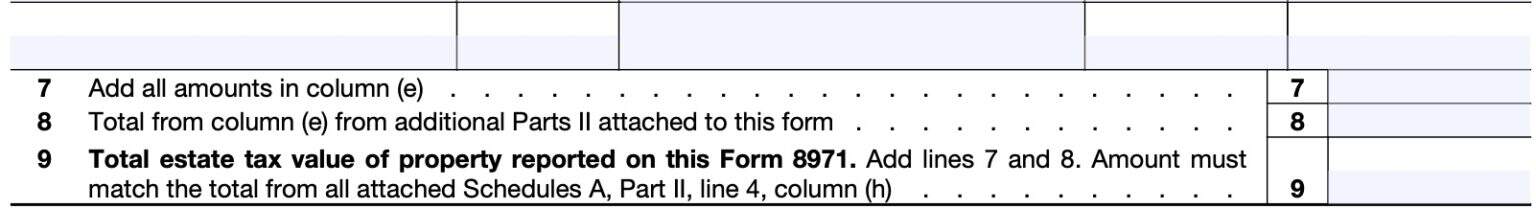 IRS Form 8971 Instructions - Reporting a Decedent's Property