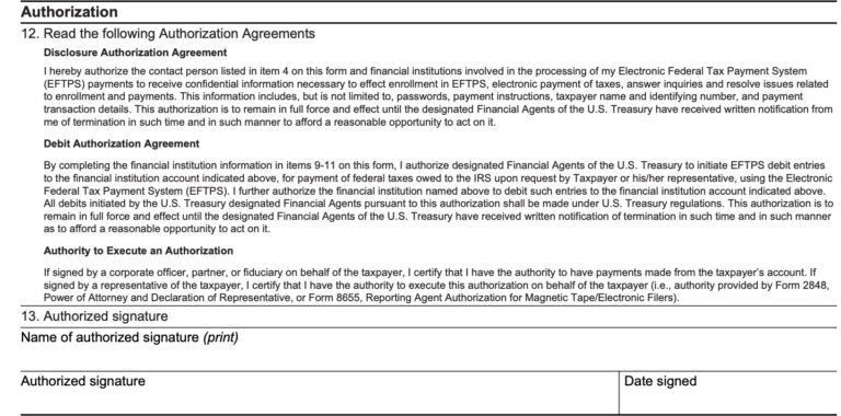 IRS Form 9779 Instructions - EFTPS Enrollment for Businesses