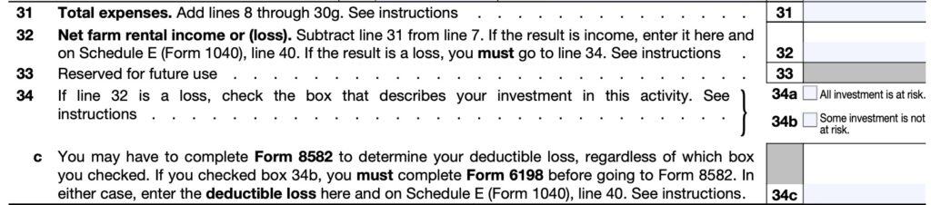 IRS Form 4835 Instructions - Farm Rental Income &amp; Expenses