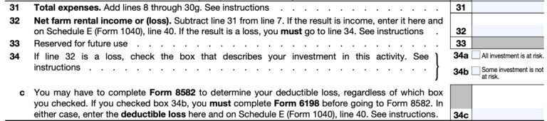 IRS Form 4835 Instructions - Farm Rental Income &amp; Expenses