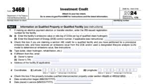 irs form 3468, investment credit