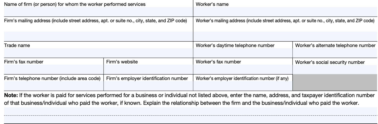 taxpayer information