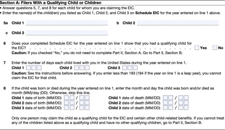 IRS Form 8862 Instructions