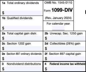 IRS Form 1099-DIV Instructions - Dividend and Distribution Income