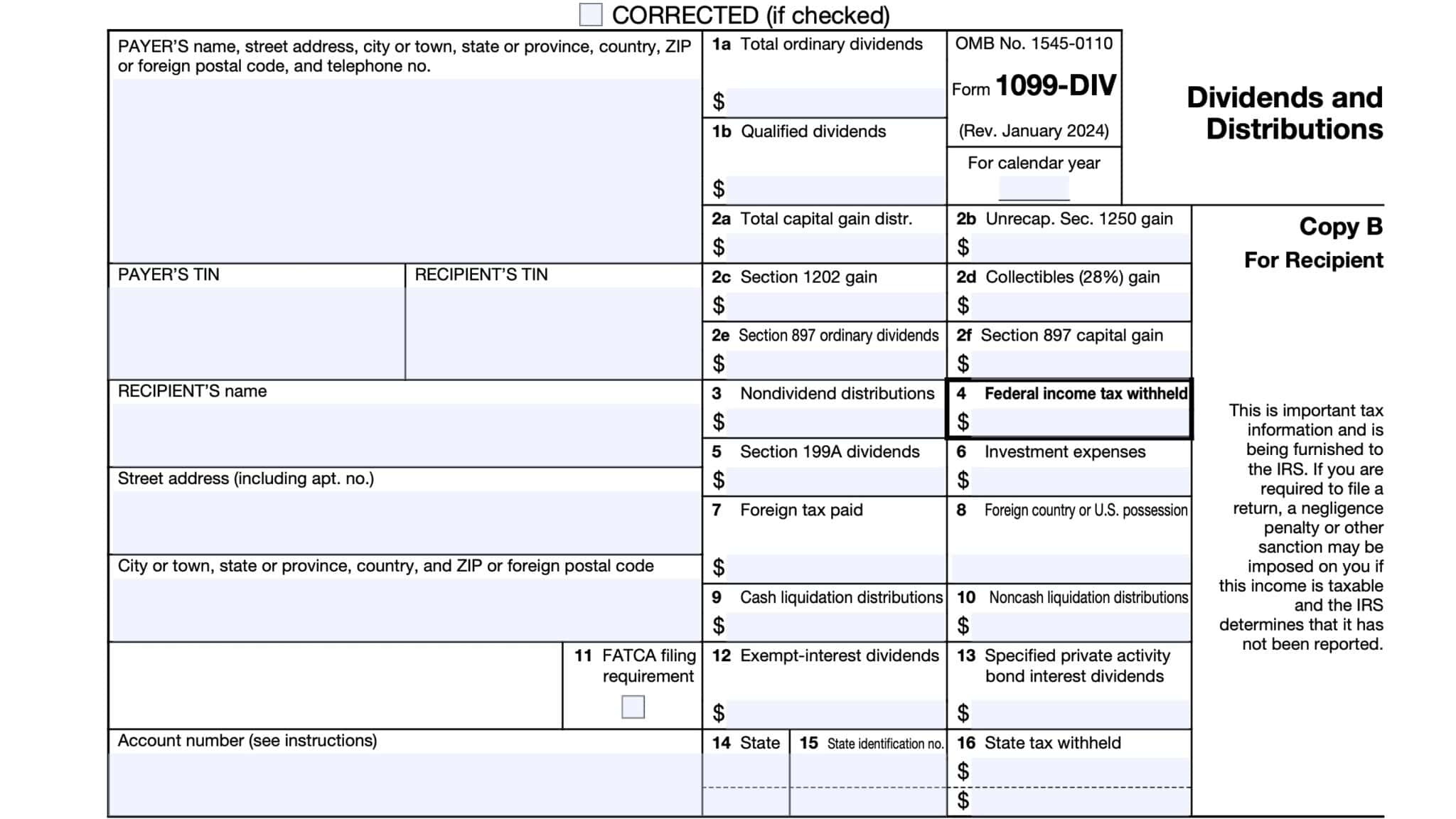 IRS Form 1099-NEC Instructions - Nonemployee Compensation