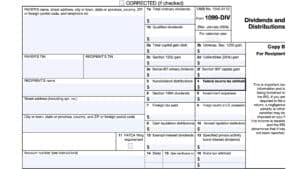 irs form 1099-div, dividends and distributions
