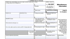 irs form 1099-misc, miscellaneous information