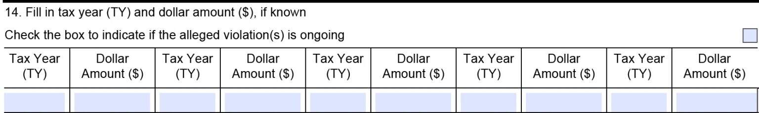 IRS Form 211 Instructions