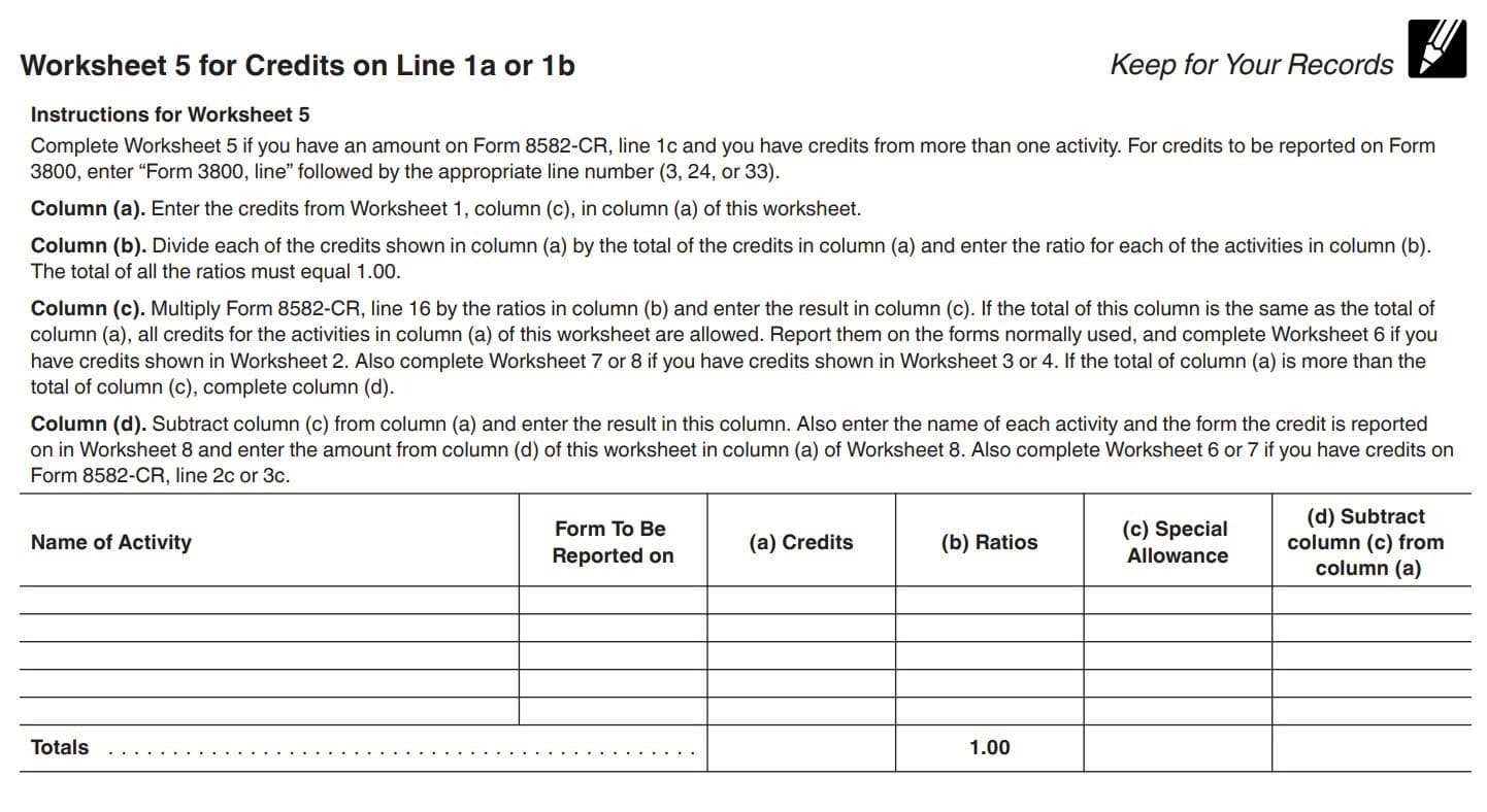 worksheet 5