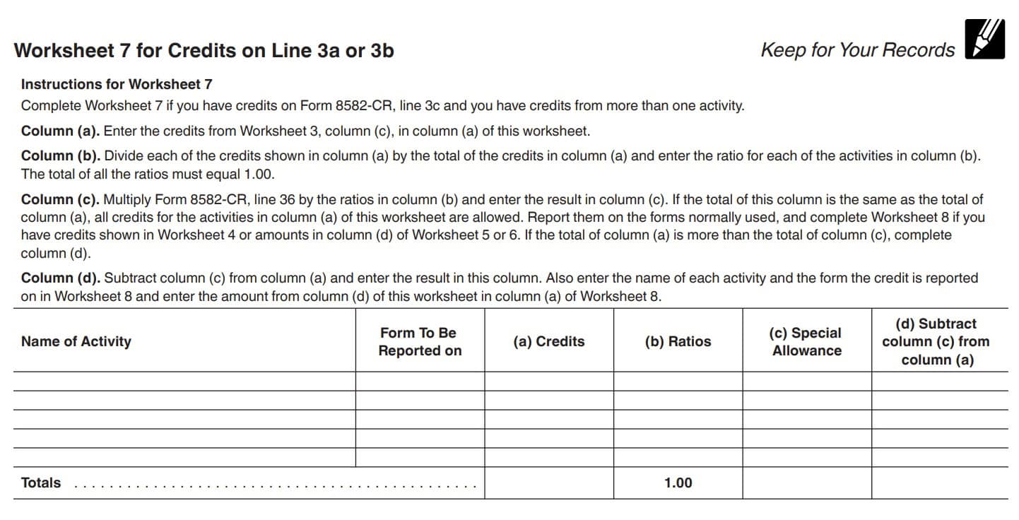 worksheet 7
